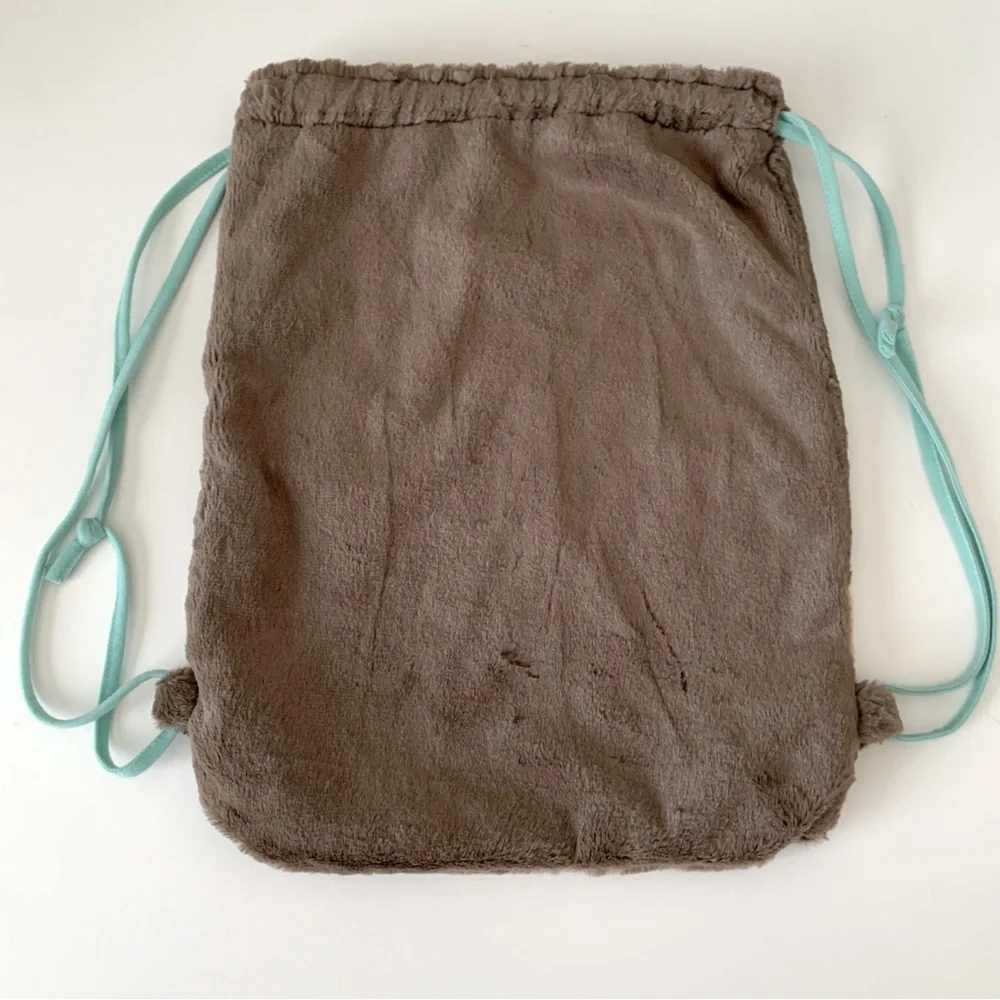 DEMDACO Nat & Jules Maia Monkey Kids Plush Drawstring Backpack Bag